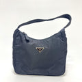 Prada Shoulder Bag Triangle Logo Nylon Black