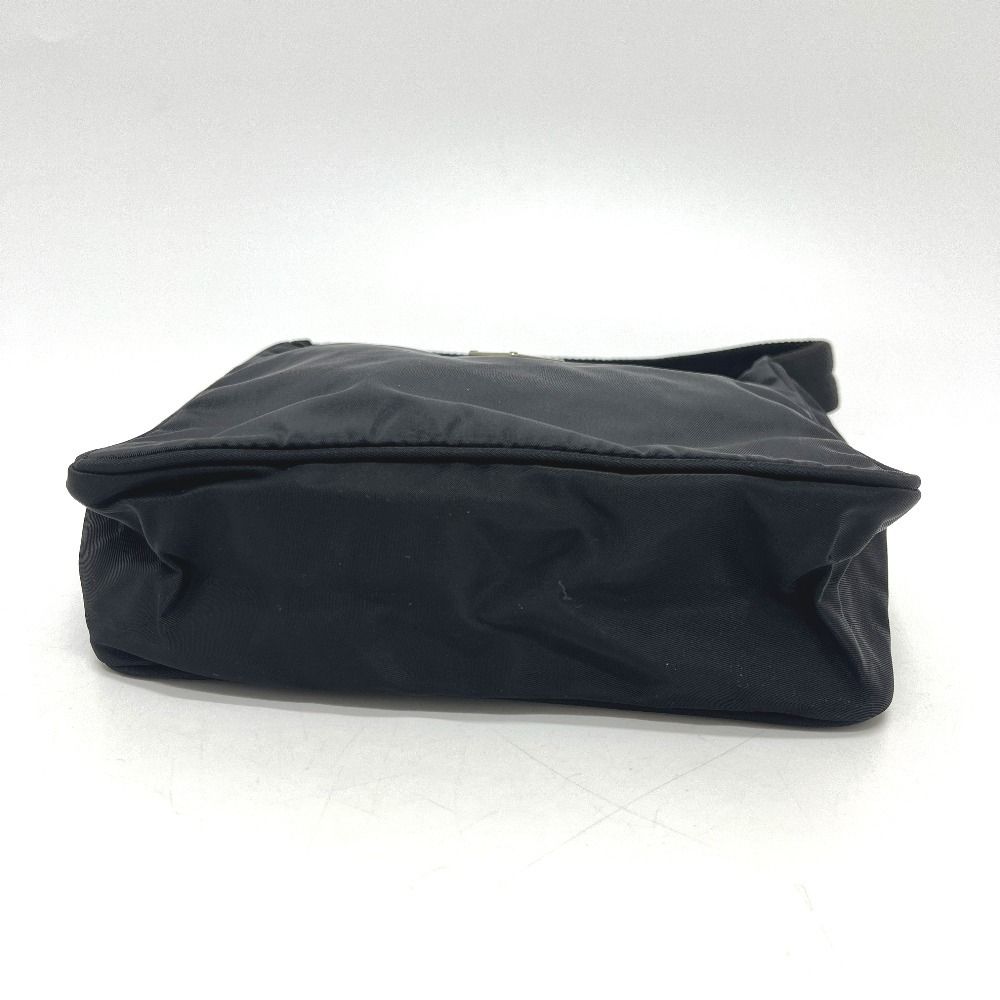 Prada Shoulder Bag Triangle Logo Nylon Black — view 5