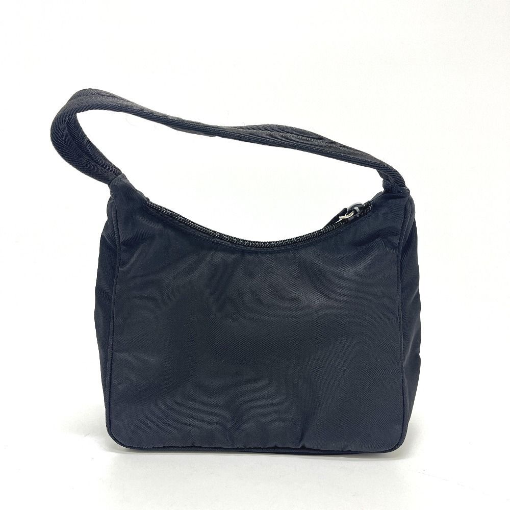Prada Shoulder Bag Triangle Logo Nylon Black — view 2