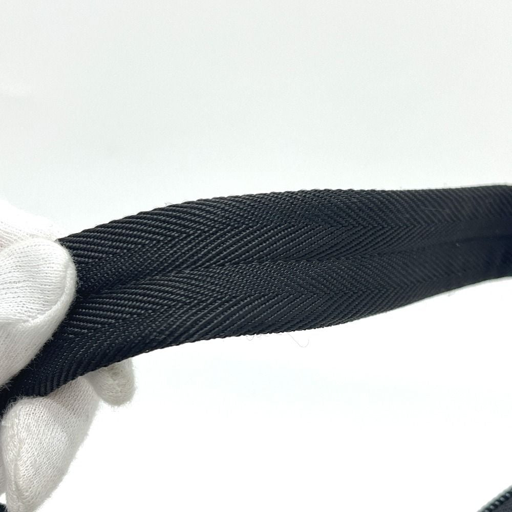 Prada Shoulder Bag Triangle Logo Nylon Black — view 7