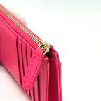 Chanel Coin Case Fragment Zip Compact Wallet Caviar Leather Pink — view 4
