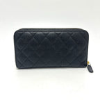 Chanel Wallet CC Logo Caviar Leather Black — view 2