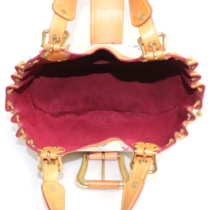Louis Vuitton Teda PM Handbag Multicolor Blanc — view 4