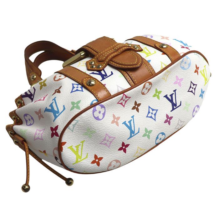 Louis Vuitton Teda PM Handbag Multicolor Blanc — view 3