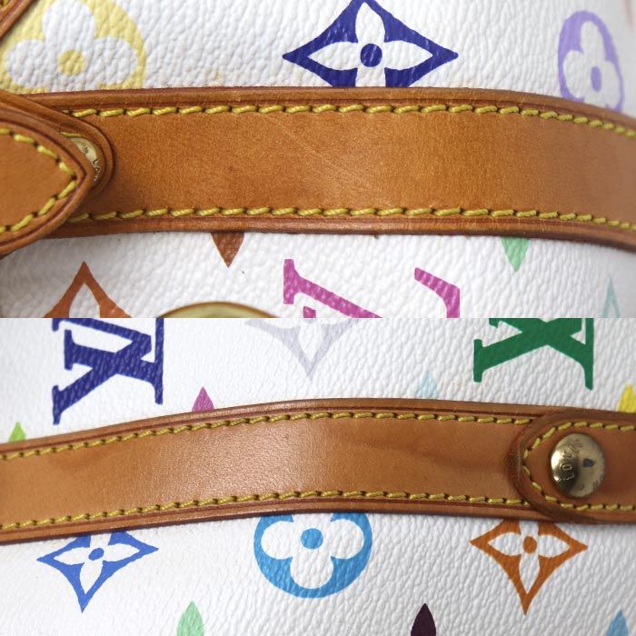 Louis Vuitton Teda PM Handbag Multicolor Blanc — view 8