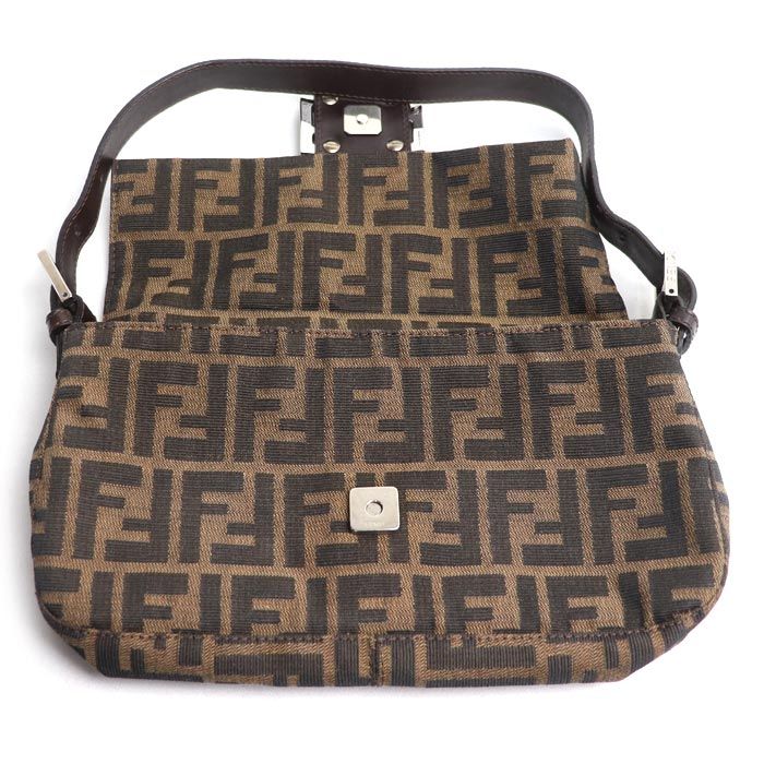 Fendi Mamma Bucket Zucca Pattern Handbag Brown — view 3