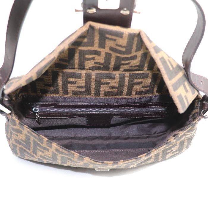 Fendi Mamma Bucket Zucca Pattern Handbag Brown — view 4