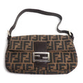 Fendi Mamma Bucket Zucca Pattern Handbag Brown