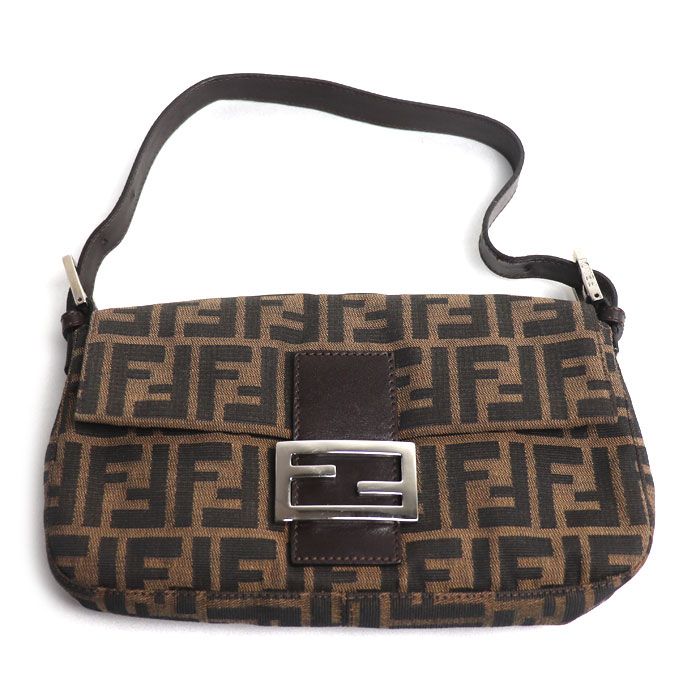 Fendi Mamma Bucket Zucca Pattern Handbag Brown