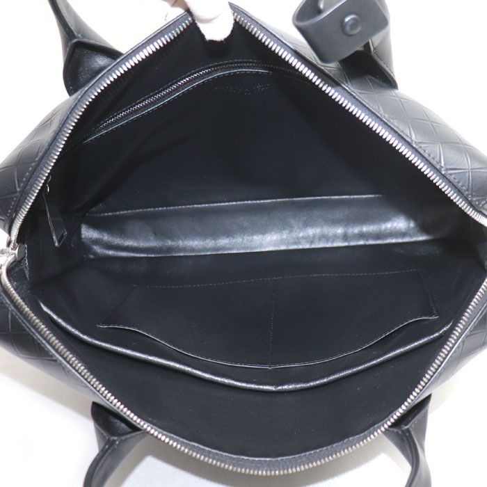 Bottega Veneta Embossed Business Black Briefcase — view 4