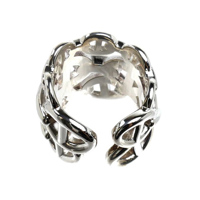 Hermes 925 Sterling Silver Chaine D'ancre GM Ring — view 4