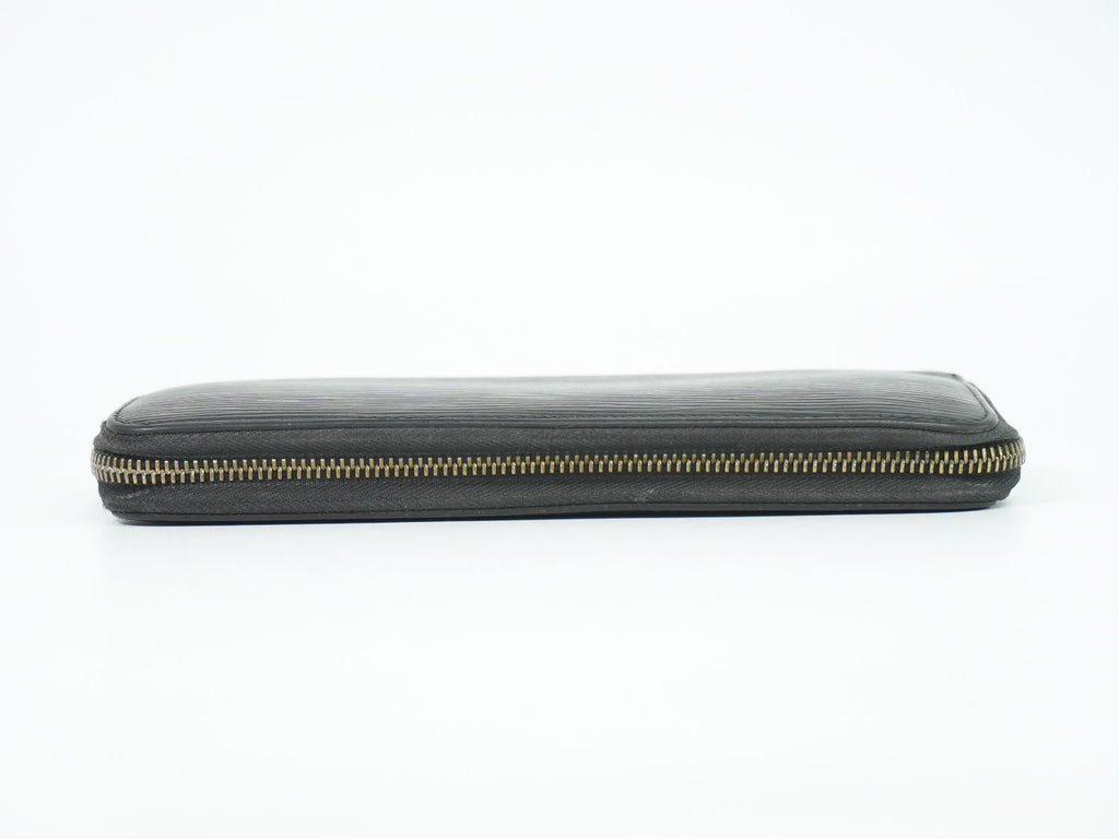 Louis Vuitton LV Zippy Organizer Epi Leather Wallet Noir Black — view 5