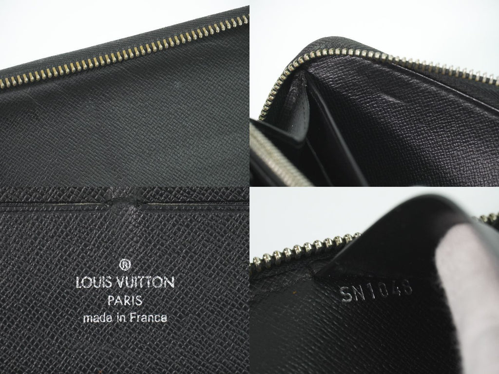 Louis Vuitton LV Zippy Organizer Epi Leather Wallet Noir Black — view 9