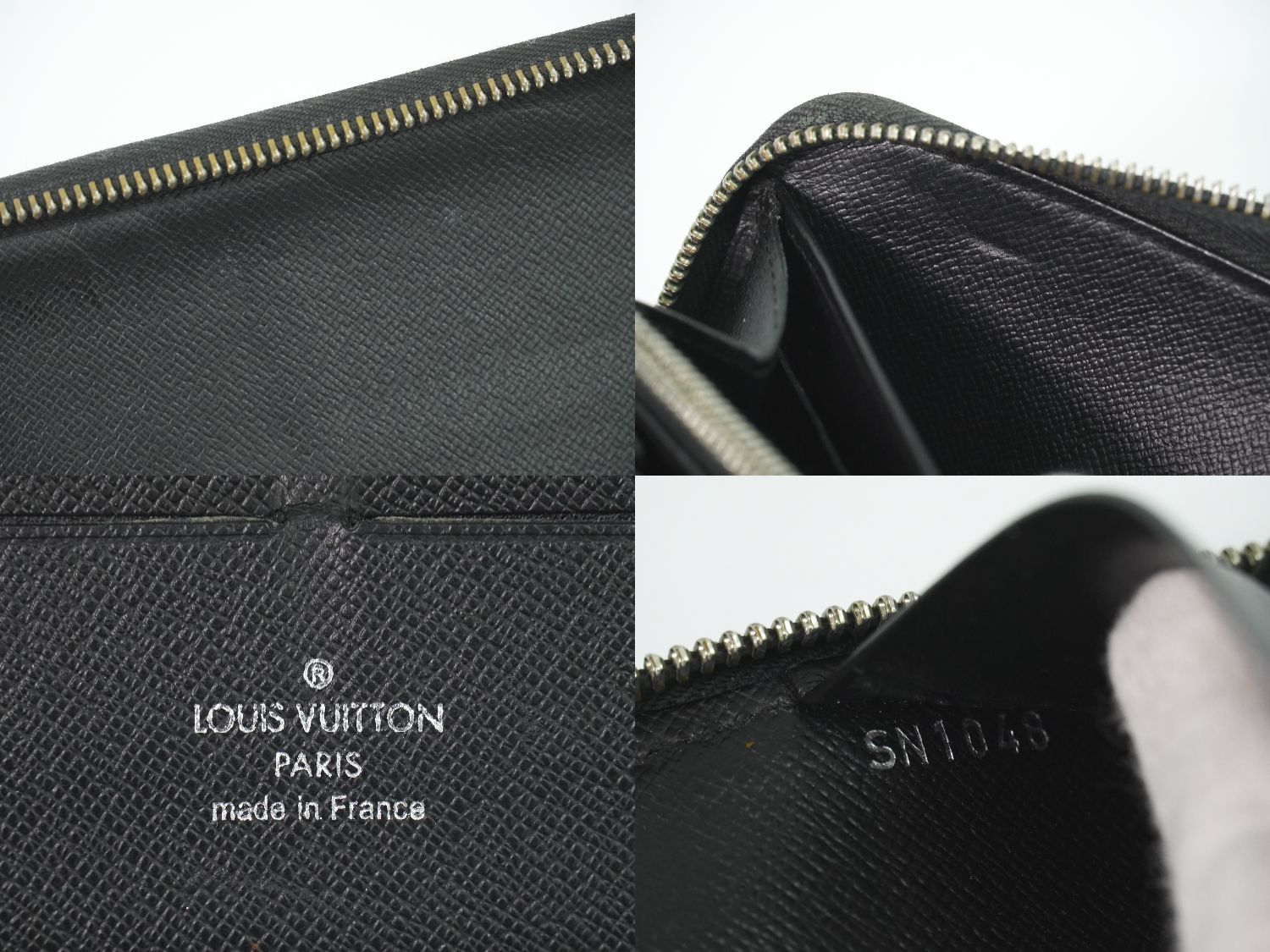 Louis Vuitton LV Zippy Organizer Epi Leather Wallet Noir Black — view 9