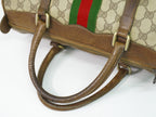 Gucci Vintage Sherry Line GG Supreme Mini Boston Bag Beige Brown Shelly — view 4