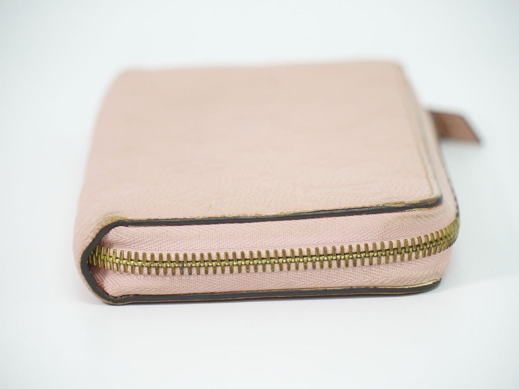 Louis Vuitton LV Zippy Wallet Monogram Empreinte Leather Rose Velours — view 4