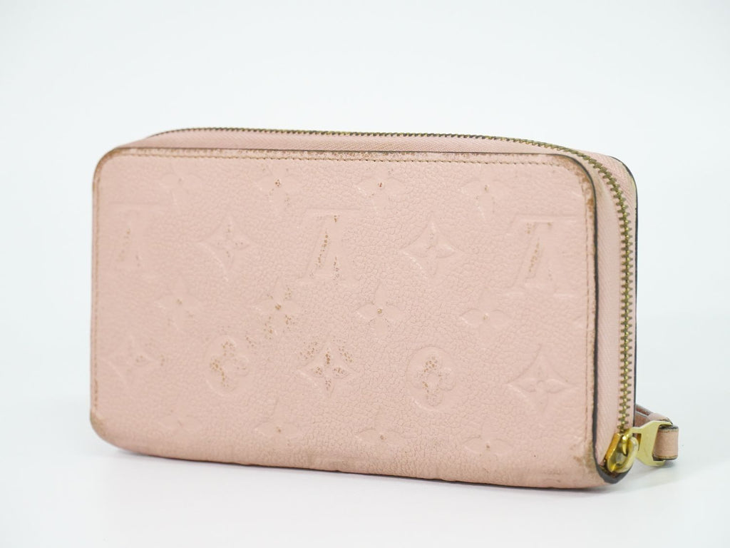 Louis Vuitton LV Zippy Wallet Monogram Empreinte Leather Rose Velours — view 2