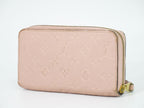 Louis Vuitton LV Zippy Wallet Monogram Empreinte Leather Rose Velours — view 2