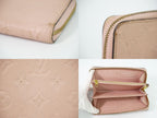 Louis Vuitton LV Zippy Wallet Monogram Empreinte Leather Rose Velours — view 8