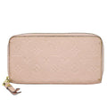 Louis Vuitton LV Zippy Wallet Monogram Empreinte Leather Rose Velours