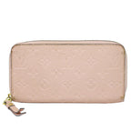 Louis Vuitton LV Zippy Wallet Monogram Empreinte Leather Rose Velours