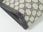 Gucci Sherry Line GG Supreme Clutch Beige Navy — view 6