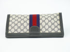 Gucci Sherry Line GG Supreme Clutch Beige Navy — view 5