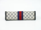 Gucci Sherry Line GG Supreme Clutch Beige Navy — view 3