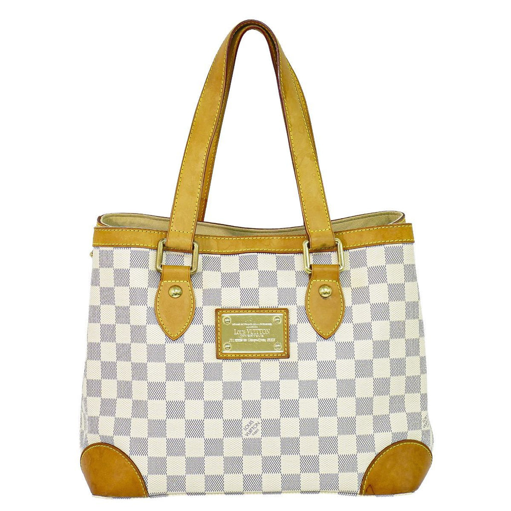 Louis Vuitton LV Hampstead PM Damier Azur Tote White