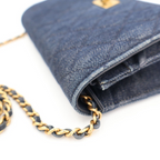 Chanel Wallet with Chain 2.55 Denim — view 7