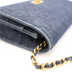 Chanel Wallet with Chain 2.55 Denim — view 4