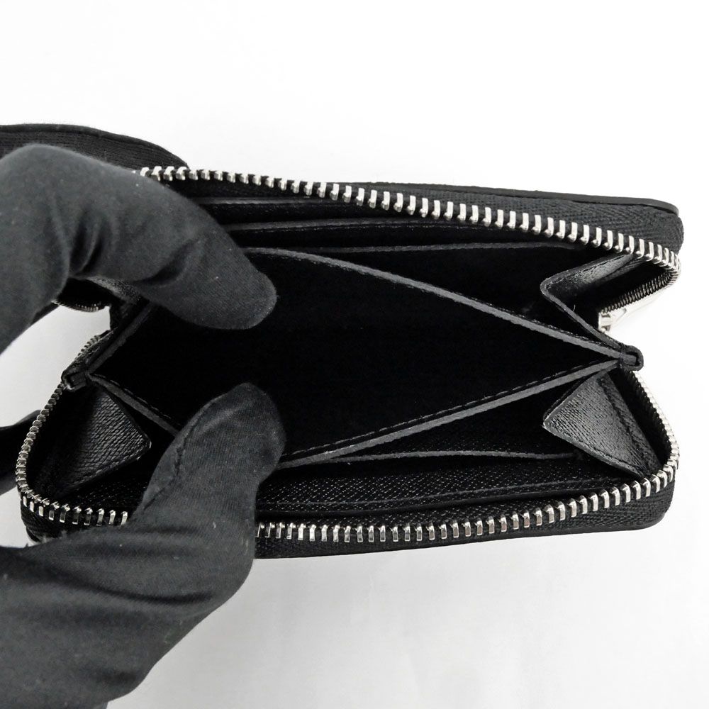 Louis Vuitton Zippy Coin Purse Doise Black Silver — view 6