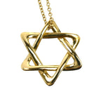 Tiffany & Co 18k Yellow Gold Star of David Necklace 40 cm — view 2