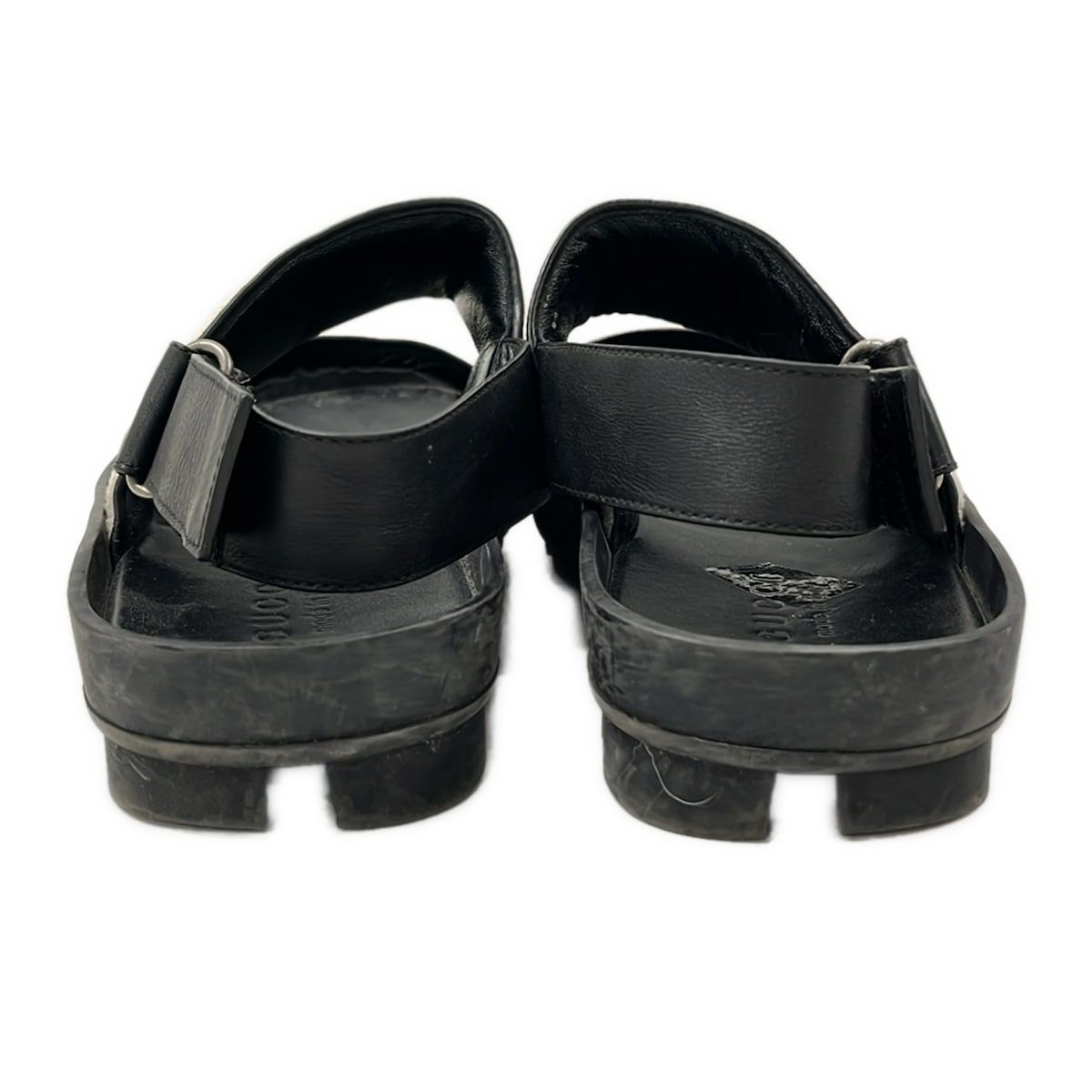 Gucci Sandals Ivory Black Red Leather — view 3