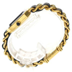 Chanel Premier M Black Dial Square Chain Leather Quartz Watch Gold — view 3