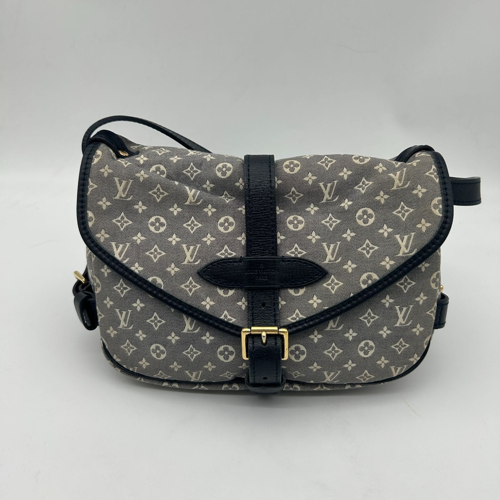 Louis Vuitton Monogram Idylle Saumur PM Shoulder Bag Crossbody Canvas Leather