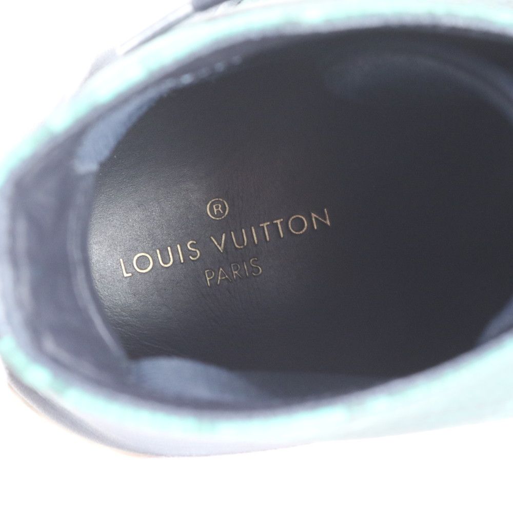 Louis Vuitton Check Tattoo Line 10 Leather High Cut Sneakers Lace Up Shoes — view 8