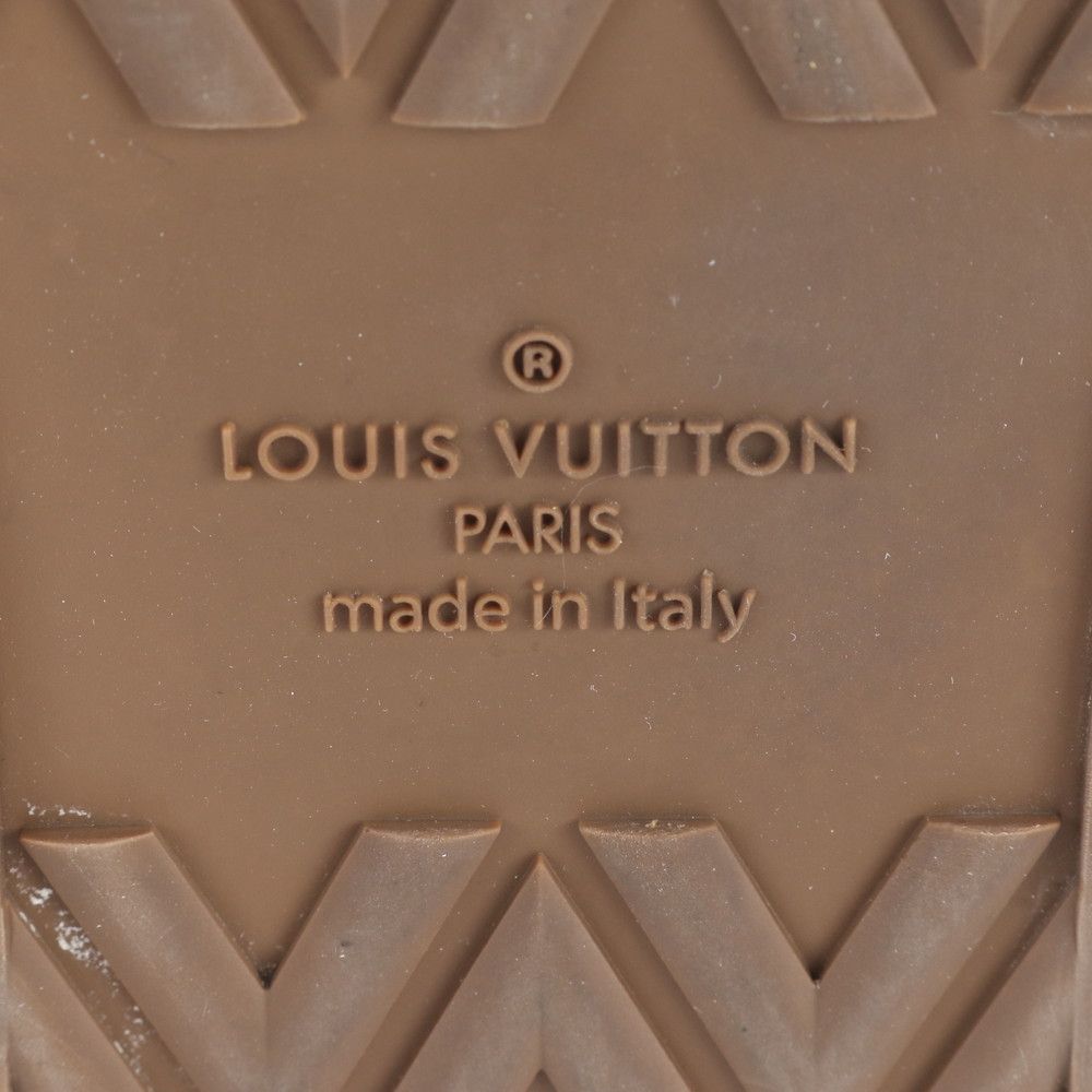 Louis Vuitton Check Tattoo Line 10 Leather High Cut Sneakers Lace Up Shoes — view 7