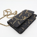 Chanel Quilted Chain Wallet Lambskin Shoulder — view 2