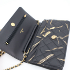 Chanel Quilted Chain Wallet Lambskin Shoulder — view 5