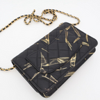 Chanel Quilted Chain Wallet Lambskin Shoulder — view 8