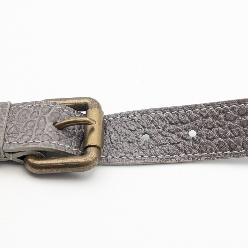 Louis Vuitton Shoulder Strap Leather Gray — view 2