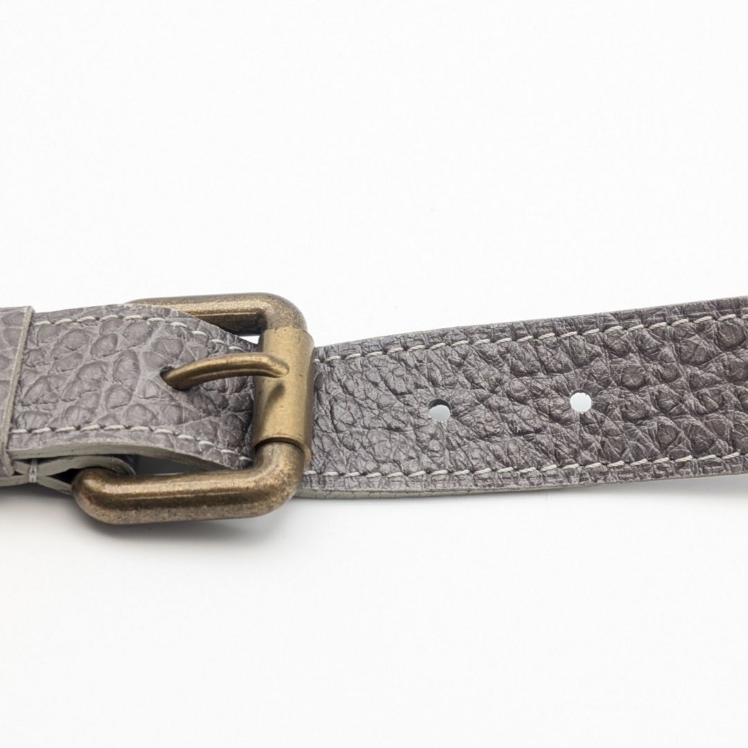 Louis Vuitton Shoulder Strap Leather Gray — view 2