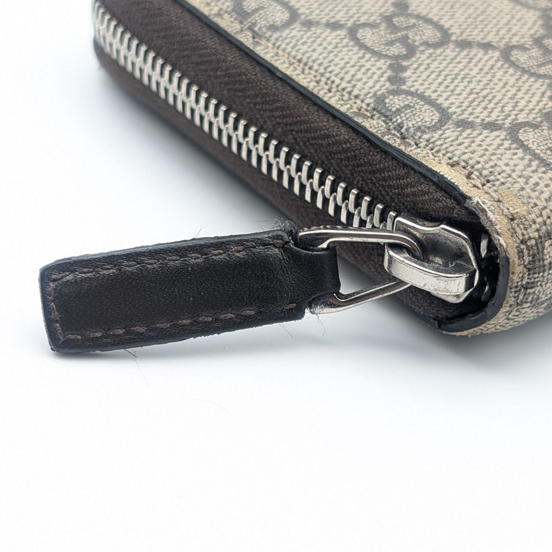 Gucci GG Supreme Sherry Line Bi Zip Around Wallet — view 6
