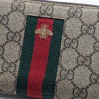 Gucci GG Supreme Sherry Line Bi Zip Around Wallet — view 5