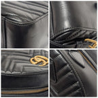 Gucci Appearance GG Marmont Leather Quilted Black Backpack — view 5
