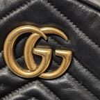 Gucci Appearance GG Marmont Leather Quilted Black Backpack — view 6