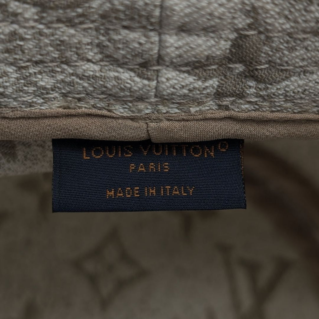 Louis Vuitton Monogram Jacquard Cotton Bucket Hat Gray Medium — view 9