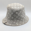 Louis Vuitton Monogram Jacquard Cotton Bucket Hat Gray Medium