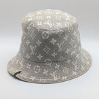 Louis Vuitton Monogram Jacquard Cotton Bucket Hat Gray Medium